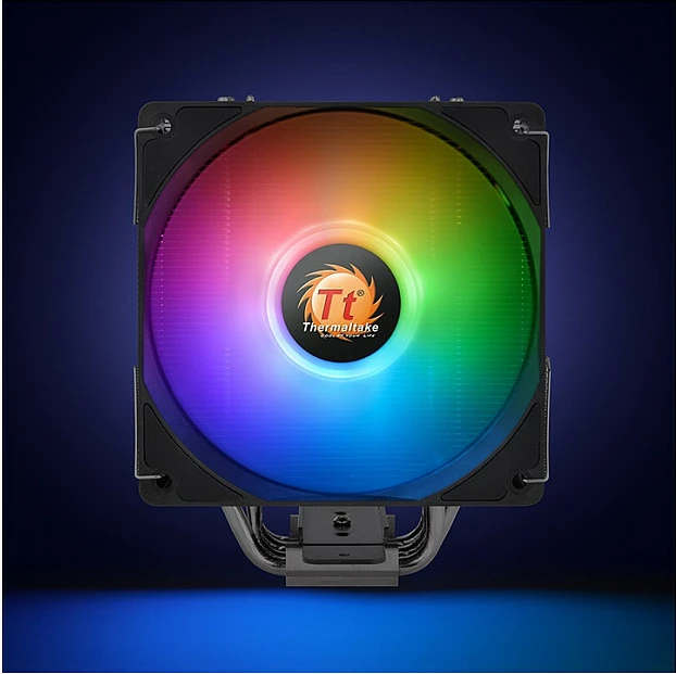 Cooler Thermaltake UX 210 ARGB, 12cm, për procesor, me drita RGB, zi/bardhë
