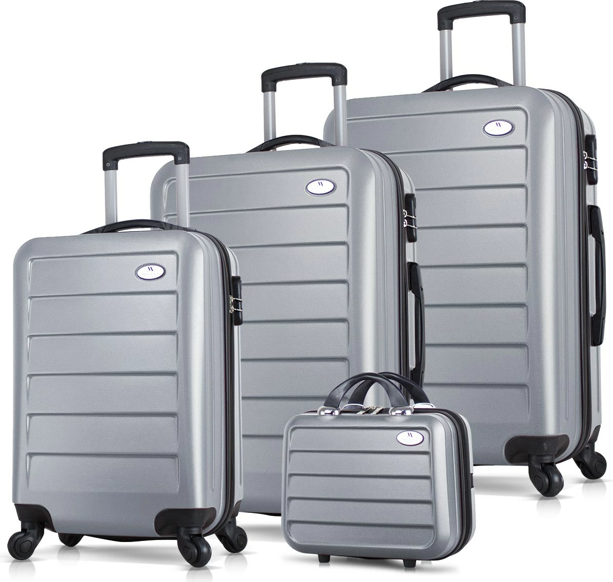 Set valixhesh (4 copë), ngjyrë gri, Zoozie Bags, 4841