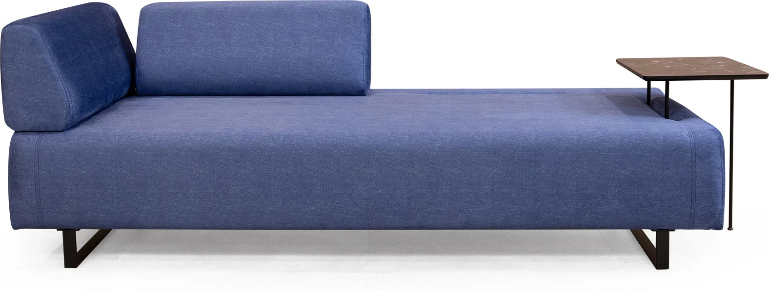 Divan-krevat treshe Infinity me tavolinë anësore, ngjyrë kaltër