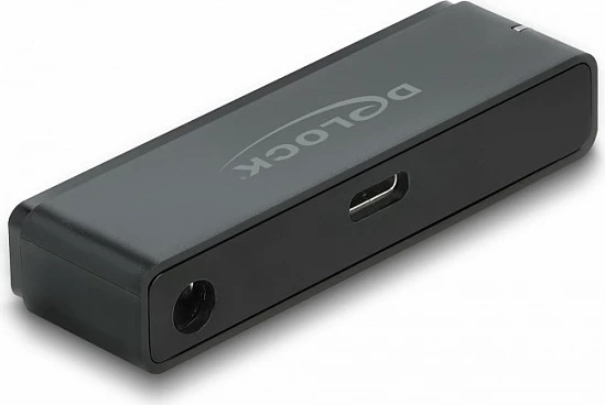 Konvertues DeLOCK USB-C 3.2 Gen 2 në SATA, 6 Gbit/s, me adapter rryme, i zi