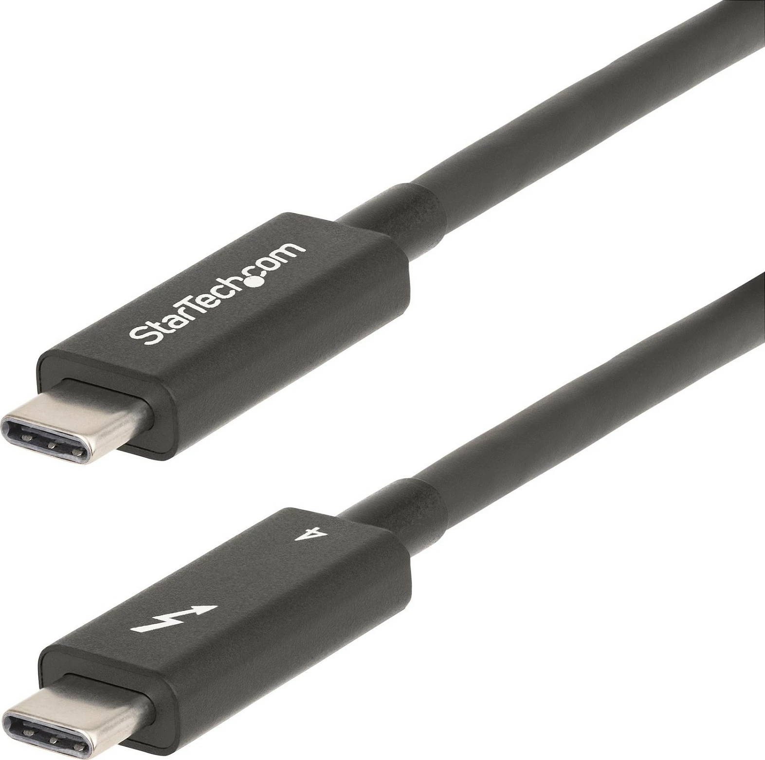Kabllo Thunderbolt 4 StarTech 2m, 40Gbps, USB-C, 100W PD, 8K, e zezë