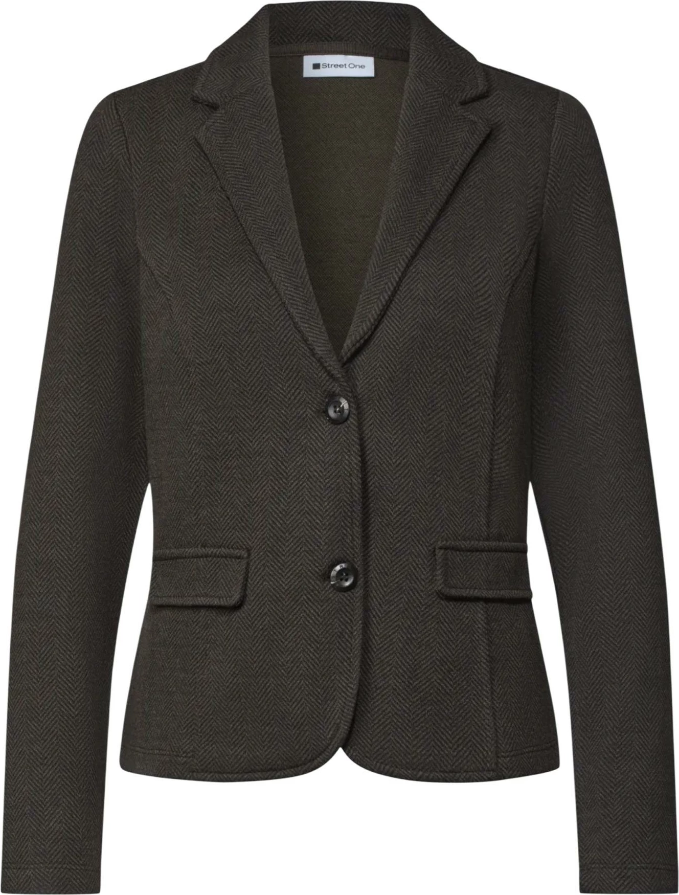 Blazer për femra Street One QR Dessin Basic 213112, kafe e errët [Madhësia: 44]