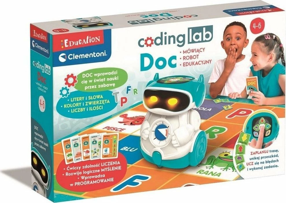 Robot edukativ Clementoni DOC 50730, drita/tinguj, 4-6 vjeç, bardhë/kaltër