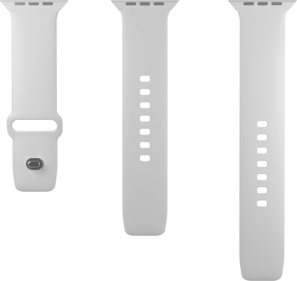 Rrip silikoni për Apple Watch Puro Icon, 38/40/41mm, i bardhë, 2 copë