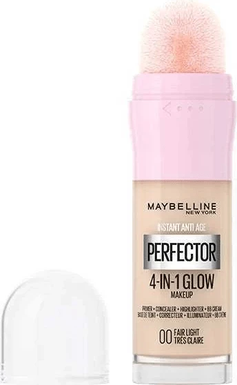 Krem pudër Maybelline 4 In 1 Glow, 00 Fair Light, 20 ml