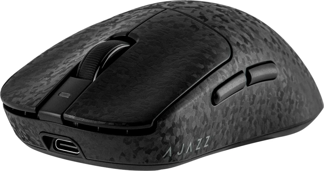 Maus pa kabllo Ajazz AJ199, 12000 DPI, 2.4GHz/Bluetooth, 60g, i zi karbon