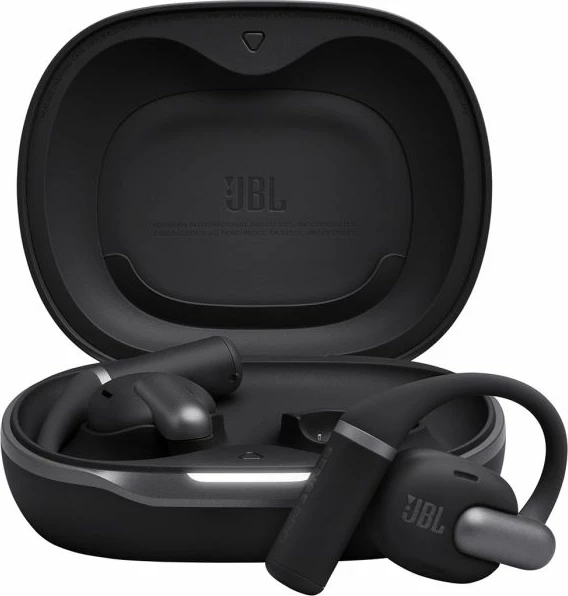 Kufje wireless open-ear JBL Sense Pro, Hi-Res LDAC, 38h, IP54, Bluetooth 6.0, të zeza, me kuti karikimi