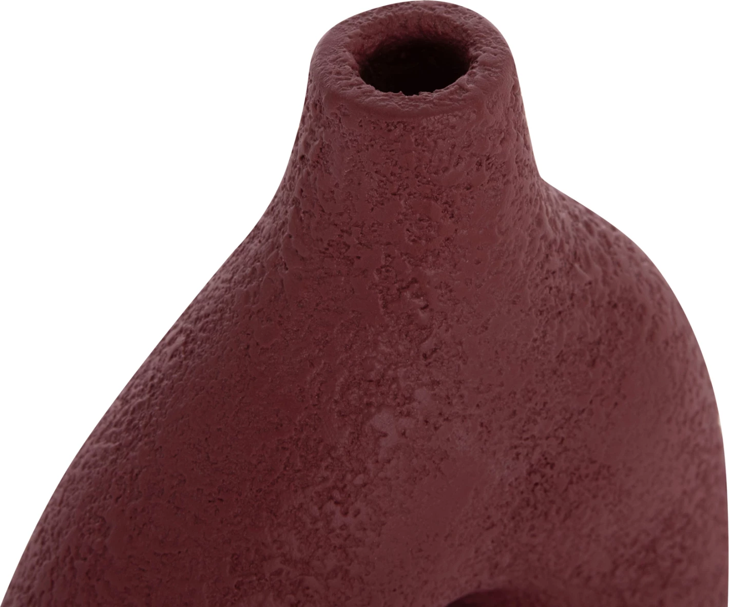 Vazo dekorative tavoline, terrakotë, ngjyrë e kuqe e errët, DECANT FH4667.06M, 17x6.5x20cm