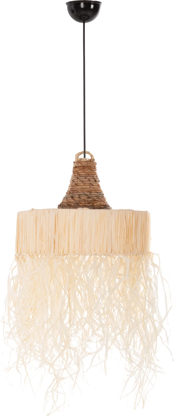 Llambë varëse tavani me fije, FH7853, fibra palme të thata, Φ41x34H cm