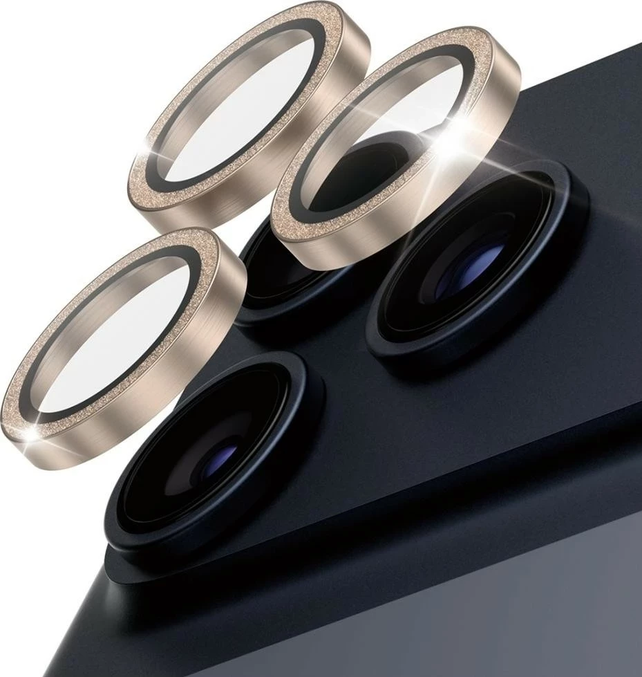 Mbështjellës PanzerGlass Hoops Glitter për iPhone 16 Pro/16 Pro Max/17 Pro/17 Pro Max, ari
