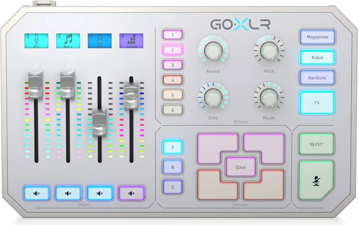 Mikser audio USB TC Helicon GO XLR, i bardhë