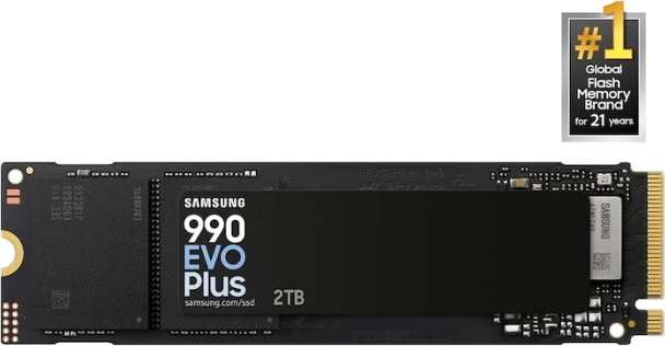 SSD NVMe SAMSUNG 990 EVO Plus MZ-V9S2T0BW 2TB M.2 2280 PCIe 5.0 x2/PCIe 4.0 x4 V-NAND