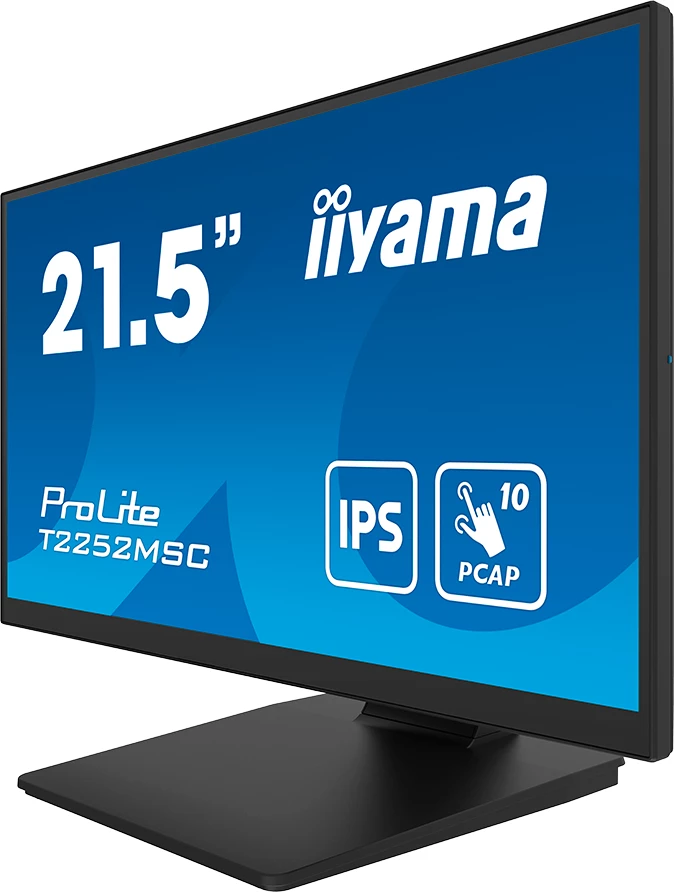 Monitor touch LED IIYAMA ProLite T2252MSC-B2AG 21.5\" Full HD IPS, 10pt PCAP, HDMI/DP, USB HUB, i zi