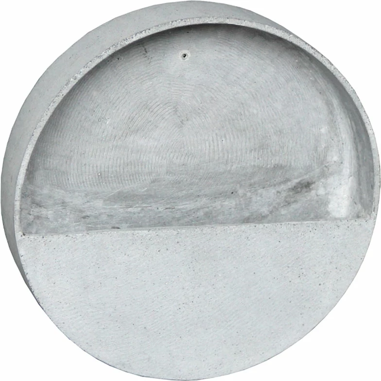 Mbajtës për bimë aromatike në mur, gur i sinterizuar, ngjyrë gri, 30x30x9cm