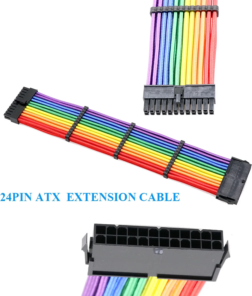 Kabllo Zgjatuese SAMA 4+ 4 PIN (Multicolor, 24PIN)