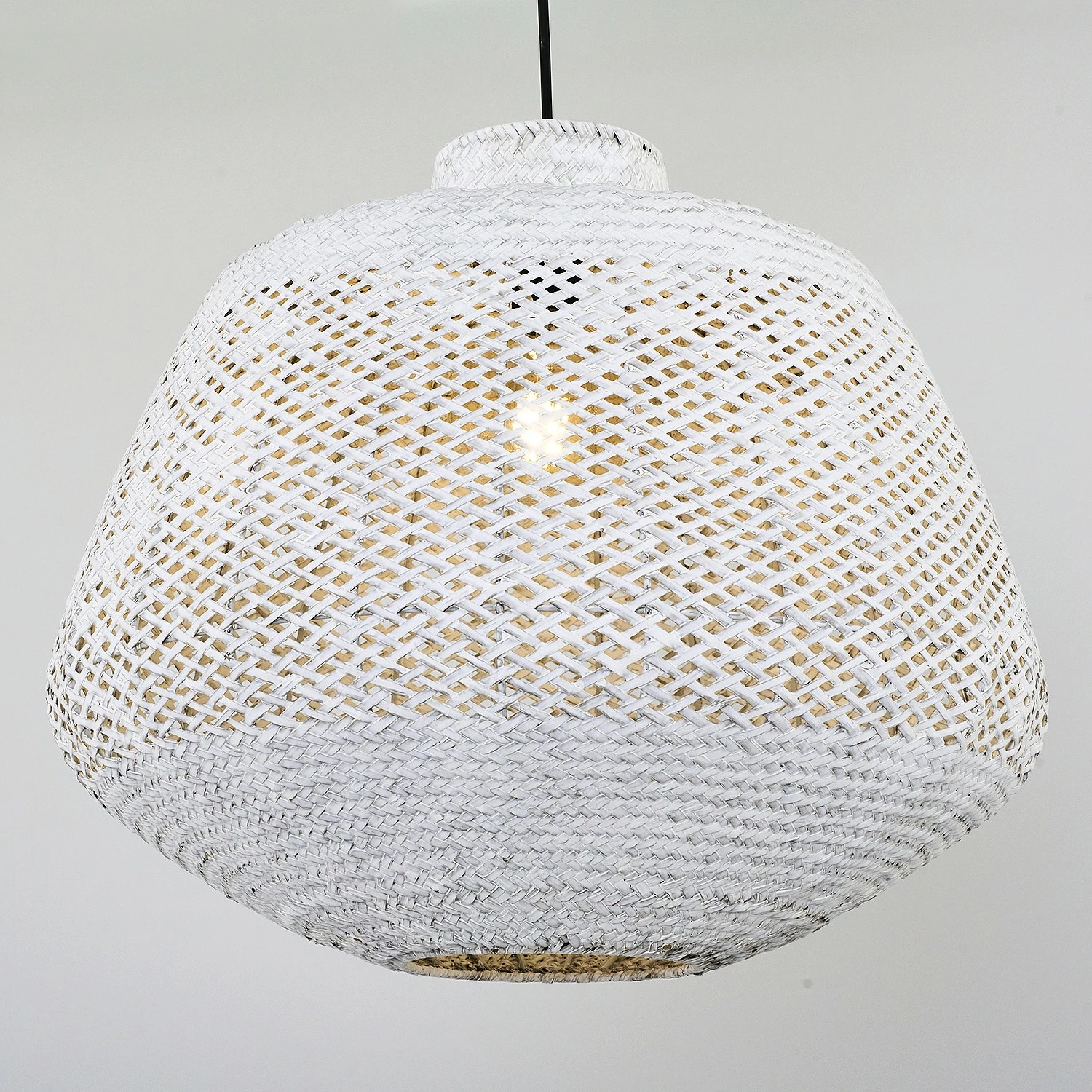 Llambë tavani Opviq, ratan, trup plastik, e bardhë, 50x120cm, 4461-13-01