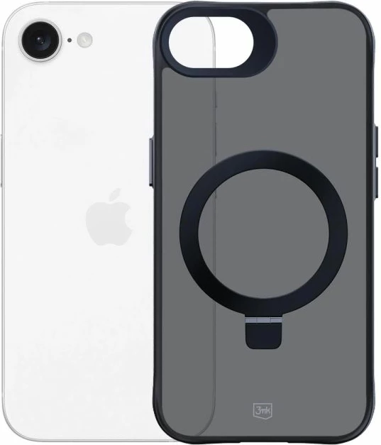 Mbrojtëse telefoni 3mk Smoke Case Mag&Stand për iPhone 16E, e zezë