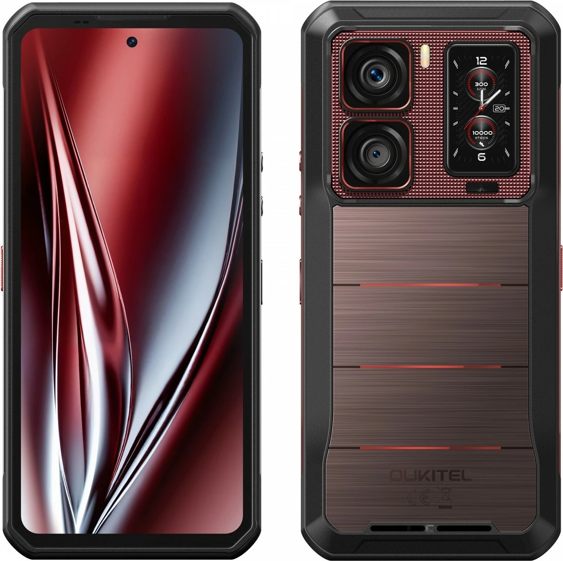 Celular OUKITEL WP300 5G 12/512GB IP69K bateri 16000 mAh i kuq