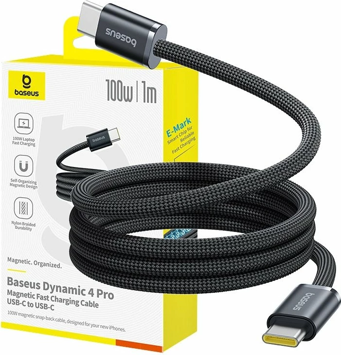 Kabëll USB-C në USB-C Baseus Dynamic 4 Pro BSU9073 100W 1 m, i zi