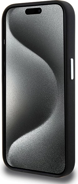 Mbështjellës BMW Signature Liquid Silicone MagSafe për iPhone 15 Pro, i zi