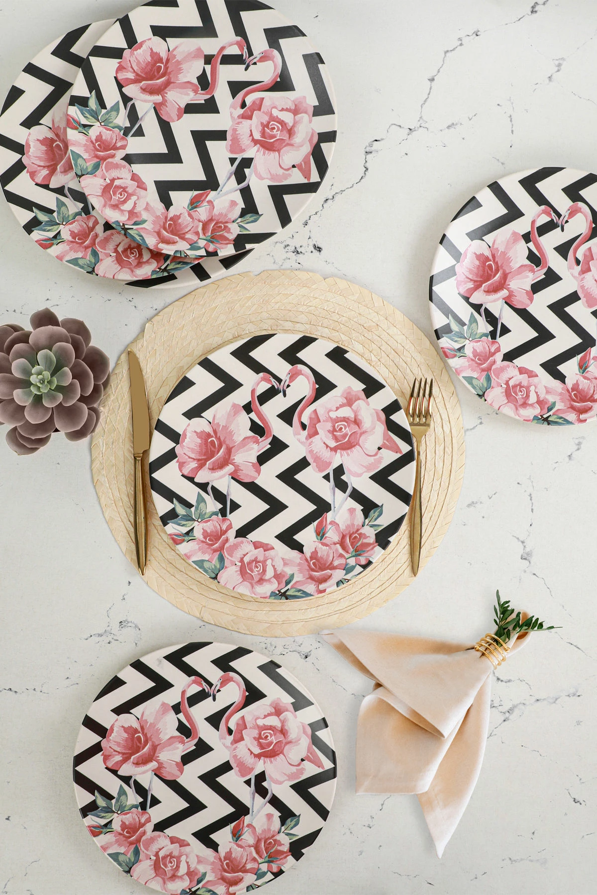 Set pjatash shërbimi (6 copë), Hermia Concept, ST040106F021AJ3D300MAS3T00