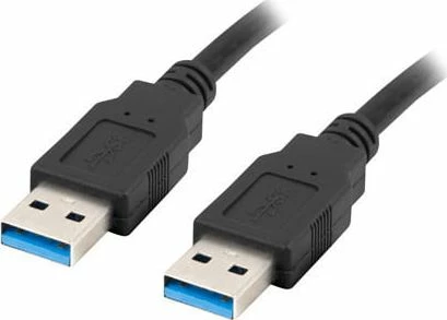 Kabllo USB Lanberg CA-USBA-30CU-0005-BK USB-A në USB-A 0.5 m USB 3.0, e zezë