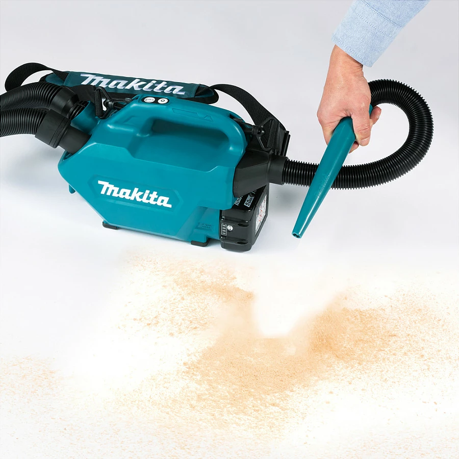 Aspirator dore me bateri Makita DCL184Z, 18V, 3 shpejtësi, teal