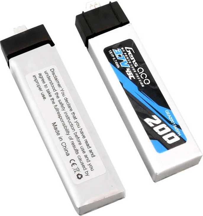 Bateri LiPo Gens ace GEA2001S45PH, 200mAh, 3.7V, 45C, set 2 copë