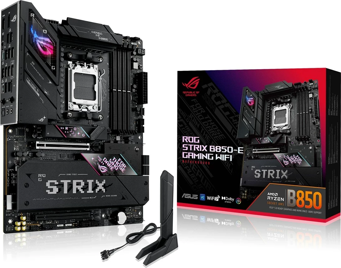 Pllakë amë ASUS ROG STRIX B850-E GAMING WIFI, Socket AM5, ATX, E zezë