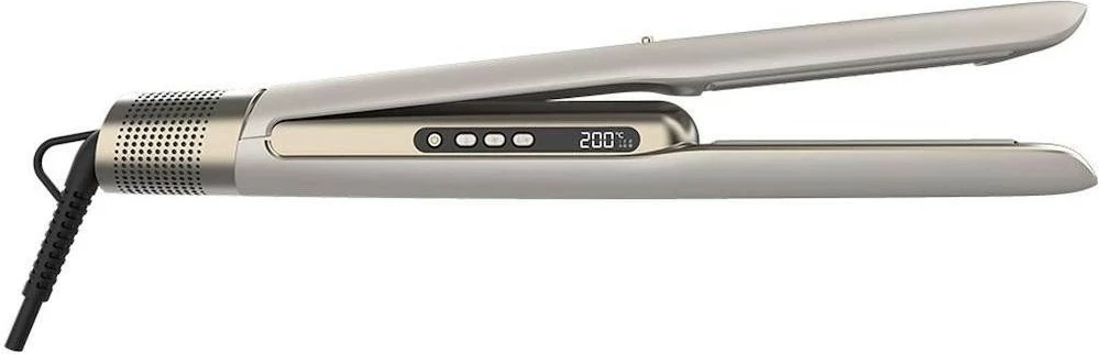 Pjaster flokësh Cecotec Air Smooth, 1000W, ionizim, champagne