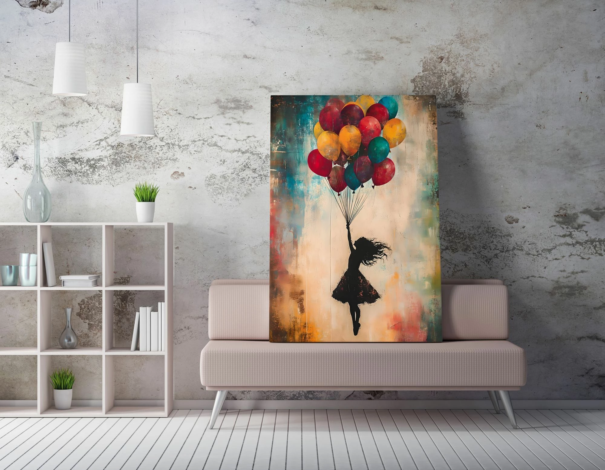 Pikturë dekorative në kanavacë Wallity, WY455, shumëngjyrëshe, 70x100cm