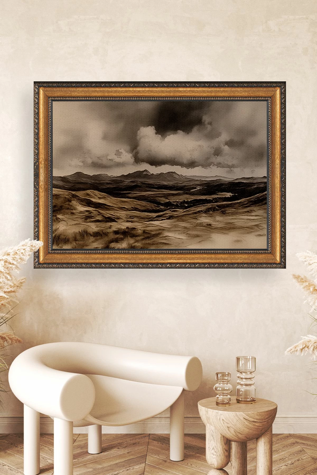 Pikturë dekorative në kanavacë me kornizë, shumëngjyrëshe, Wallity, ATCRCVCNVSMDL32 - 50x70cm