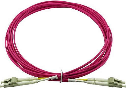 Kabllo patch fibra optike BlueOptics LC-LC OM4, 3 m, multimode, LSZH, magenta