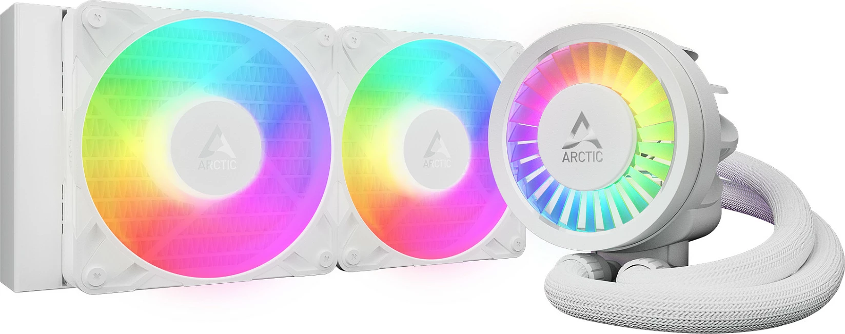 Ftohës i lëngshëm AIO për CPU ARCTIC III Pro 240 A-RGB, radiator 240mm, i bardhë