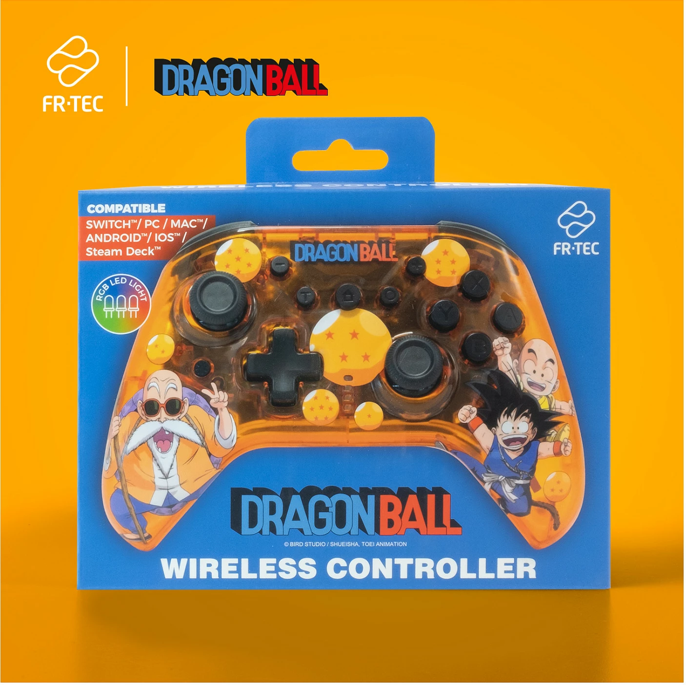 Kontrollor Blade Dragon Ball për Switch, wireless Bluetooth/USB, portokalli