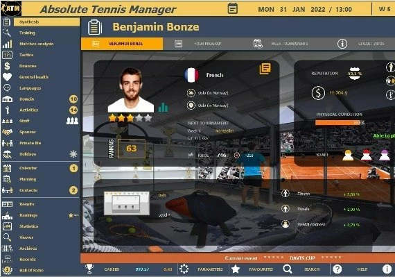 Absolute Tennis Manager EN/FR Global