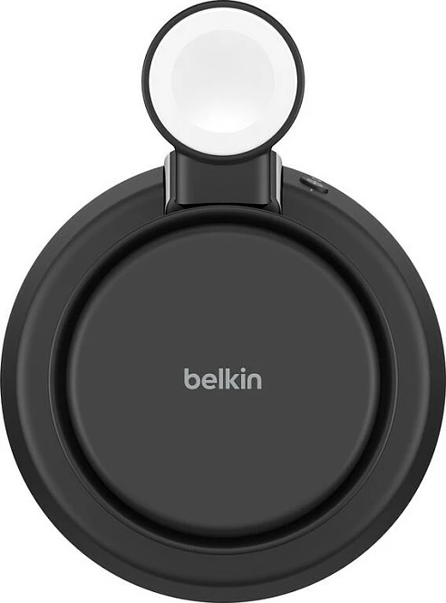 Stacion karikimi wireless Belkin Qi2, 3-në-1, 25W, USB-C, kabllo 1.5m, i zi