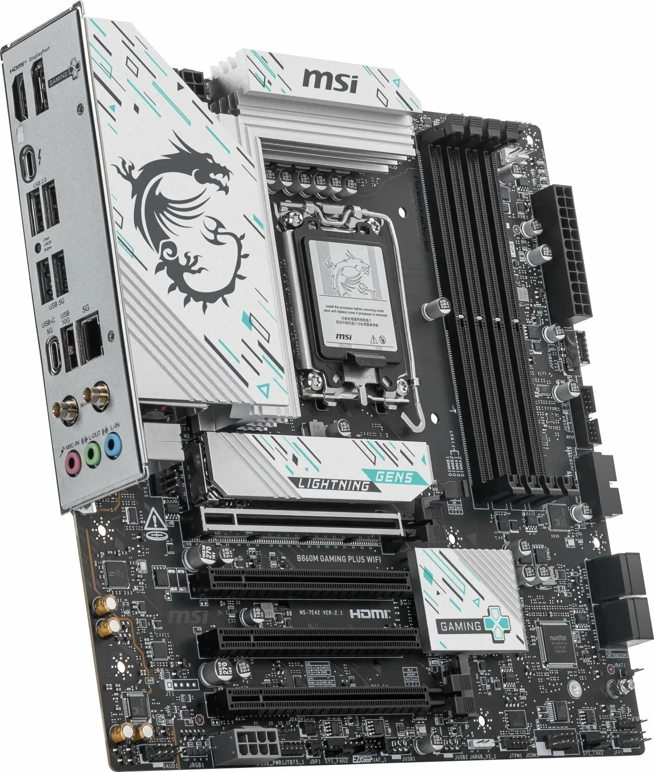 Pllakë amë MSI B860M Gaming Plus WiFi Micro-ATX, DDR5, Wi‑Fi 7