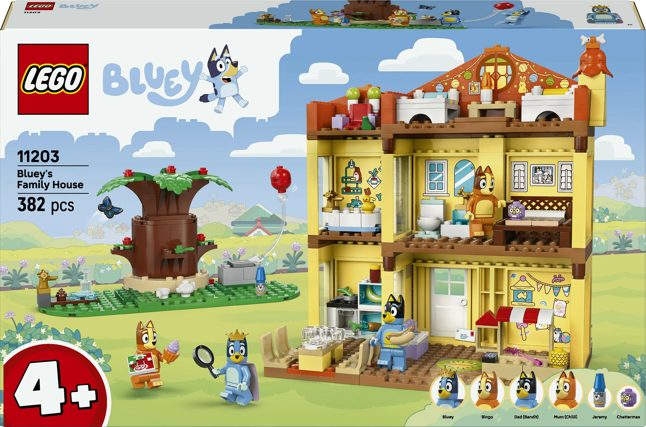 Set ndërtimi LEGO Bluey 11203 Bluey’s Family House, 382 copë, 4+, multikolor