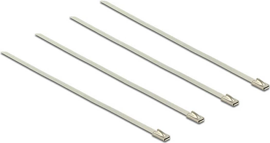 Lidhëse kabllosh DeLOCK 18631, 200 mm, 4.6 mm, 20 copë, çelik inox (argjendi)