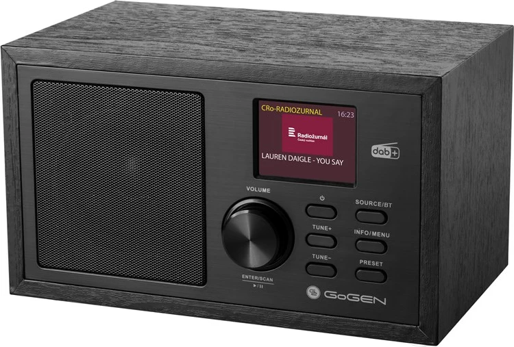 Radio Digjitale me Bluetooth, FM/DAB+ dhe Alarm GOGEN GOGDAB620BTCB (Zezë)