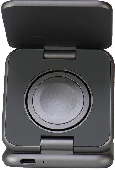 Karikues magnetik 3-në-1 Audi, palosshëm, USB-C, 15W, metalik, gri