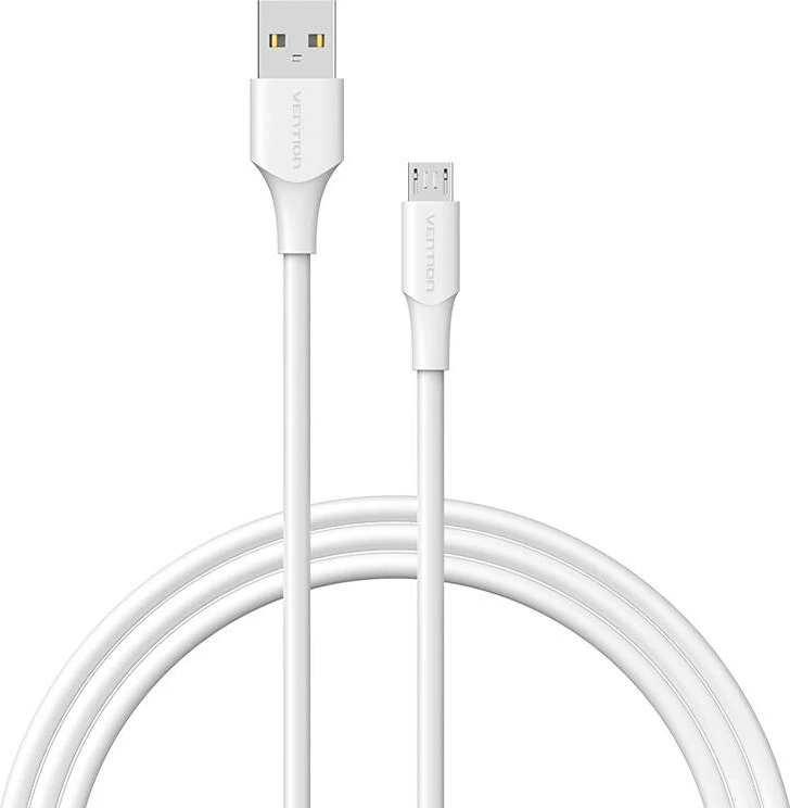 Kabllo USB 2.0 në Micro USB Vention CTIWF, 1m, e bardhë