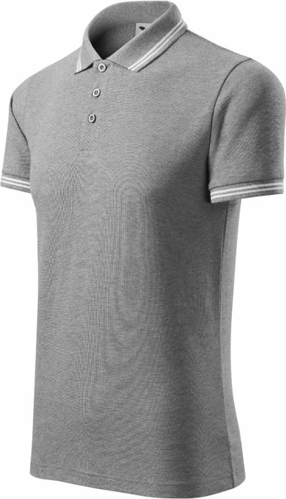 Polo maicë Malfini për meshkuj, ngjyrë e hirtë e errët