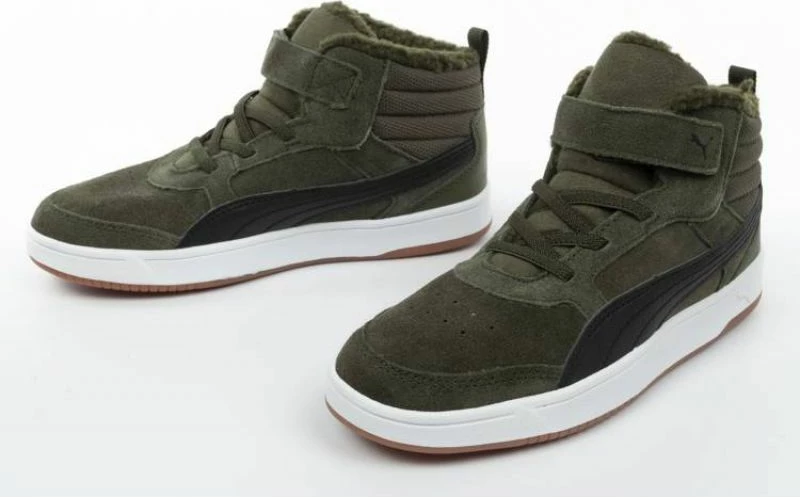 Atlete të larta për fëmijë Puma, ngjyrë jeshile