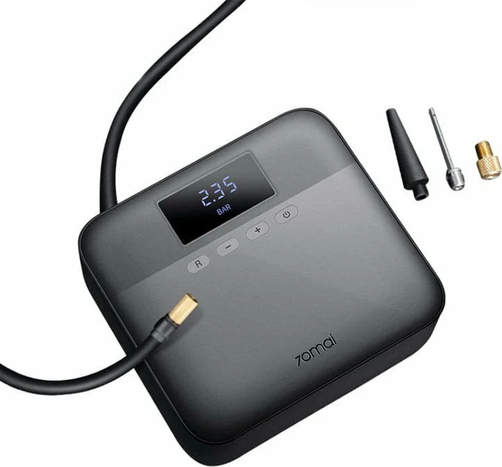 Kompresor ajri për veturë 70mai Air Compressor Lite Midrive TP03 12 V, 11 bar, ekran digjital, i zi, set me adaptera