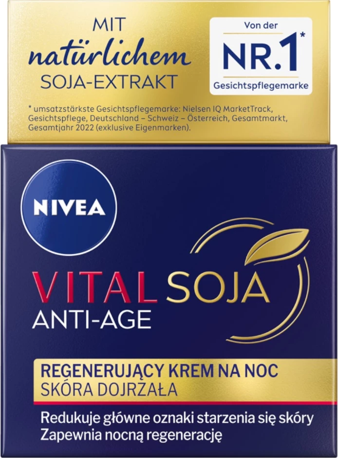Krem nate për femra Nivea Vital Soja Anti-Age Regenerating 50ml