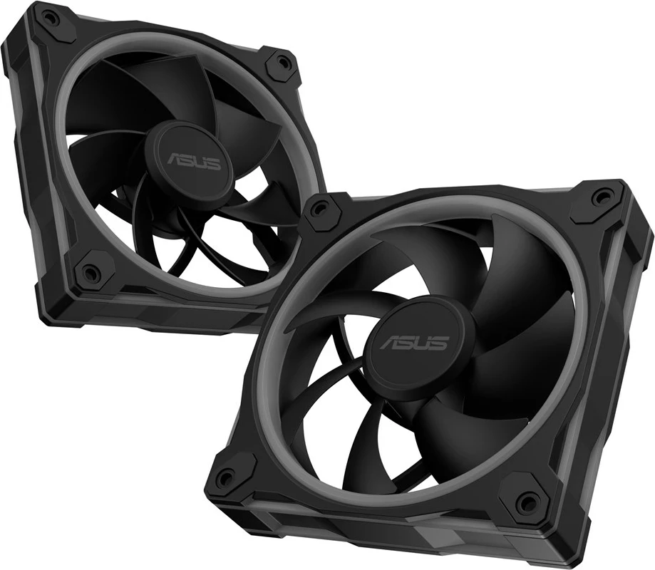 Ventilatorë për kasë kompjuteri ASUS Prime MR120 Fan ARGB, 12 cm, 3 copë, Zi
