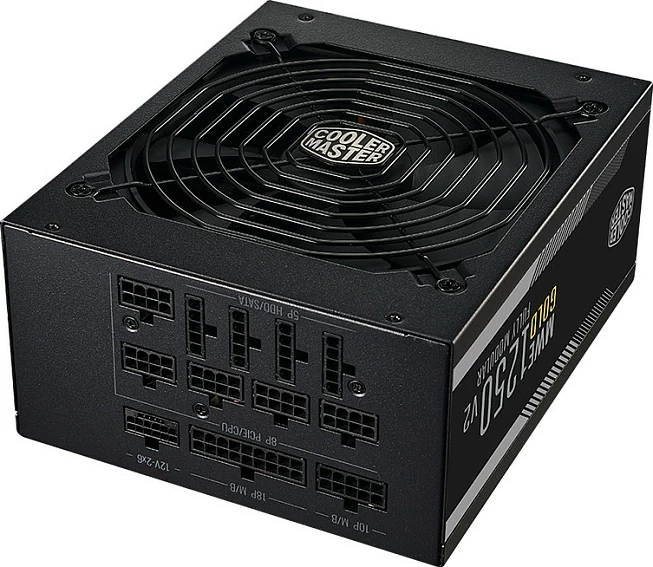 Furnizues rryme Cooler Master MWE Gold 1250 V2, ATX 3.1, 1250W, plotësisht modular, i zi