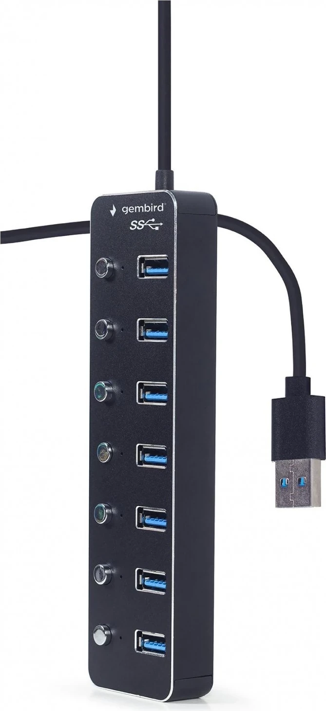 HUB USB 3.1 Gembird 7-portowy, i zi